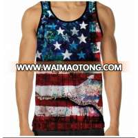 Latest Design Sleeveless sublimation print Tshirt