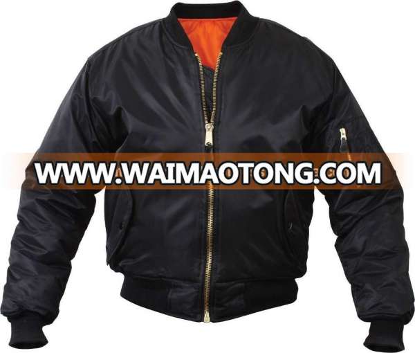 Black Color Stylish Bomber Jacket