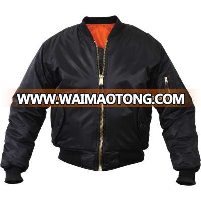 Black Color Stylish Bomber Jacket